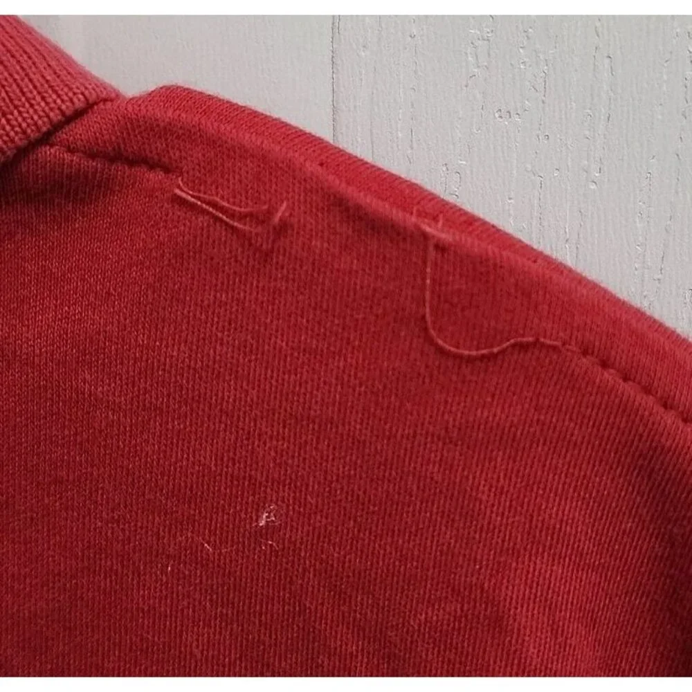 Polo Ralph Lauren Custom Slim Fit‎ Red Polo Shirt Size 2XL Cotton Blue Pony